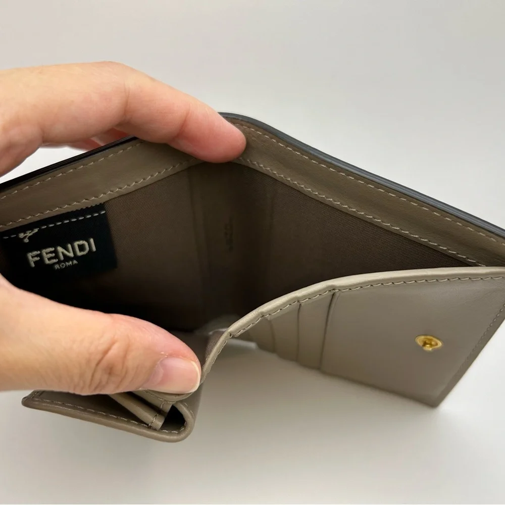 Authenticated Fendi F is Fendi Compact Wallet in Beige/Nude - Picture 6 of 11